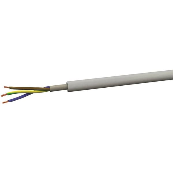 VOKA Kabelwerk 200119-00 Installationsledning NYM-J 5 x 1.5 mm² Grå-vit (RAL 7035) 100 m