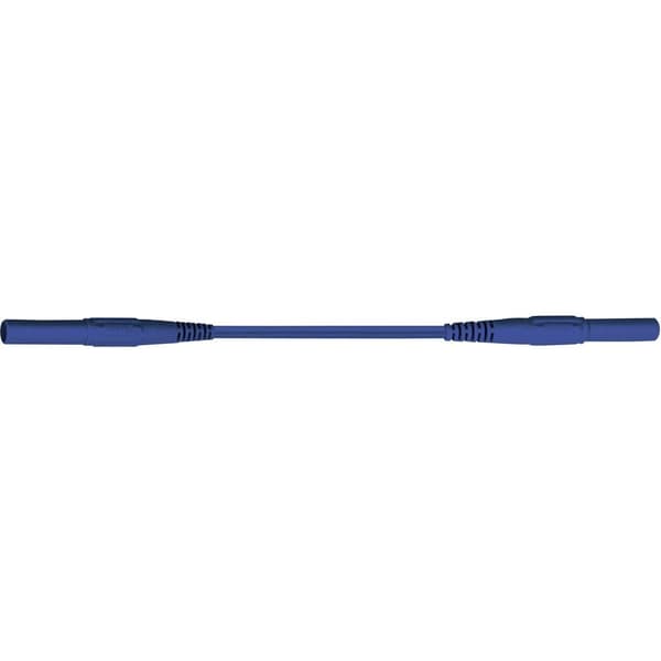Stäubli XMF-419 Säkerhets-mätledning Laminerade stickdon 4 mm Laminerade stickdon 4 mm 1.00 m Blå 1 st