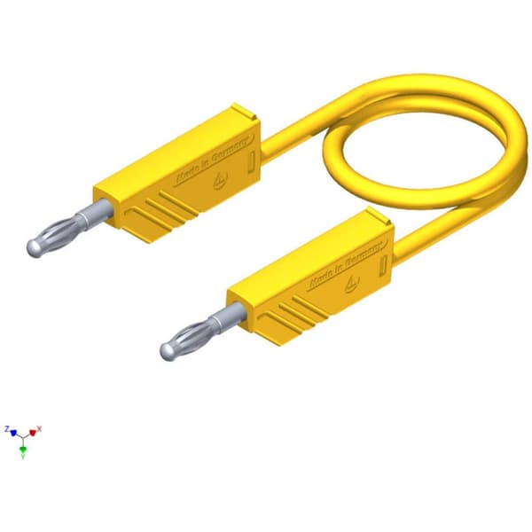 SKS Hirschmann CO MLN 50/2,5 Mätledning Laminerade stickdon 4 mm Laminerade stickdon 4 mm 0.50 m Gul 1 st