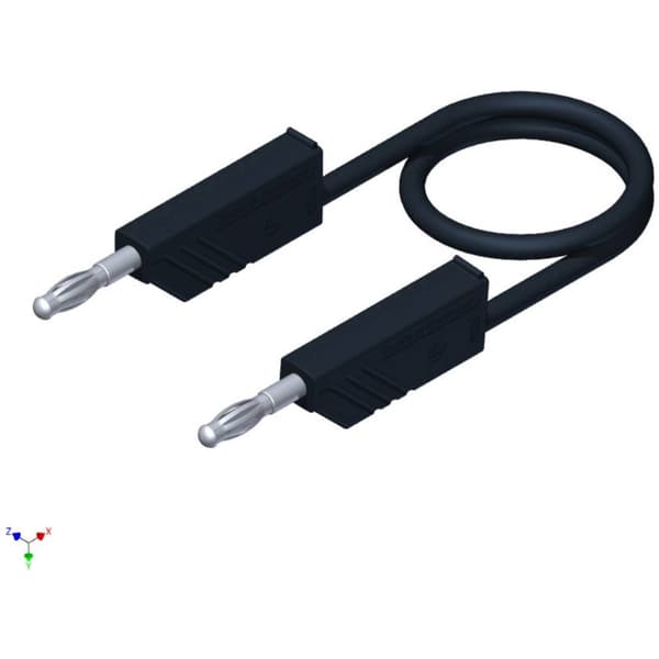 SKS Hirschmann CO MLN 100/2,5 Mätledning Laminerade stickdon 4 mm Laminerade stickdon 4 mm 1.00 m Svart 1 st