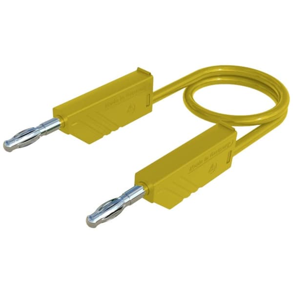SKS Hirschmann CO MLN 150/1 Mätledning Laminerade stickdon 4 mm Laminerade stickdon 4 mm 1.50 m Gul 1 st