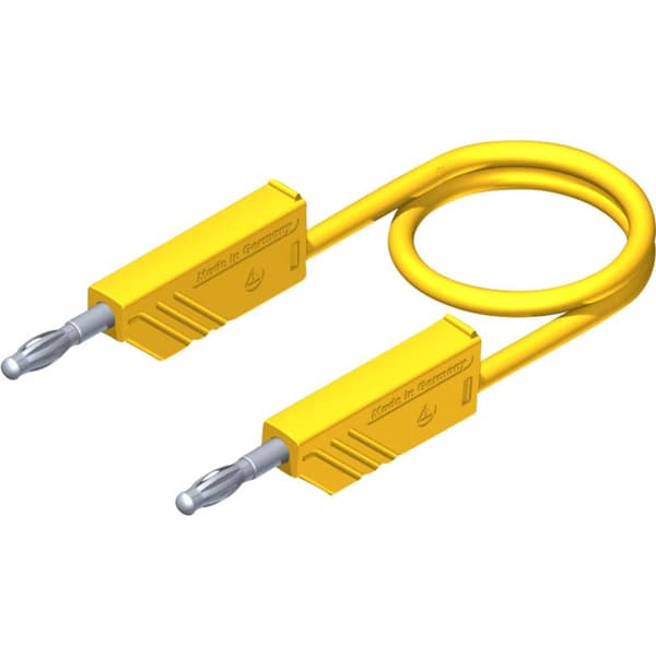 SKS Hirschmann CO MLN SIL 150/1 Mätledning Laminerade stickdon 4 mm Laminerade stickdon 4 mm 1.50 m Gul 1 st