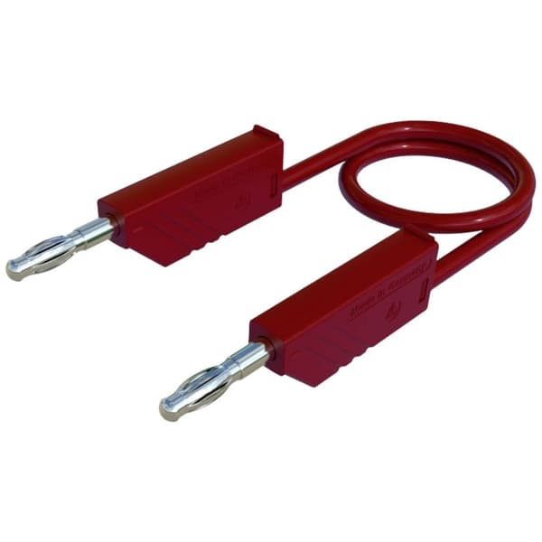 SKS Hirschmann CO MLN SIL 200/1 Mätledning Laminerade stickdon 4 mm Laminerade stickdon 4 mm 2.00 m Röd 1 st