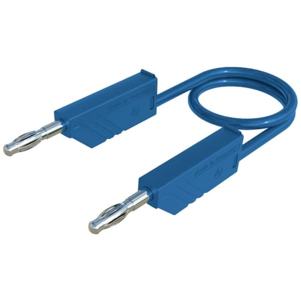 SKS Hirschmann CO MLN SIL 200/1 Mätledning Laminerade stickdon 4 mm Laminerade stickdon 4 mm 2.00 m Blå 1 st