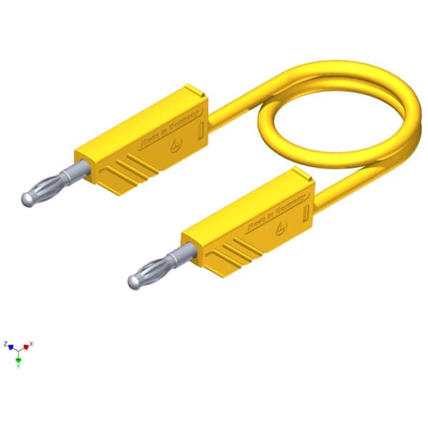 SKS Hirschmann CO MLN 150/2,5 Mätledning Laminerade stickdon 4 mm Laminerade stickdon 4 mm 1.50 m Gul 1 st