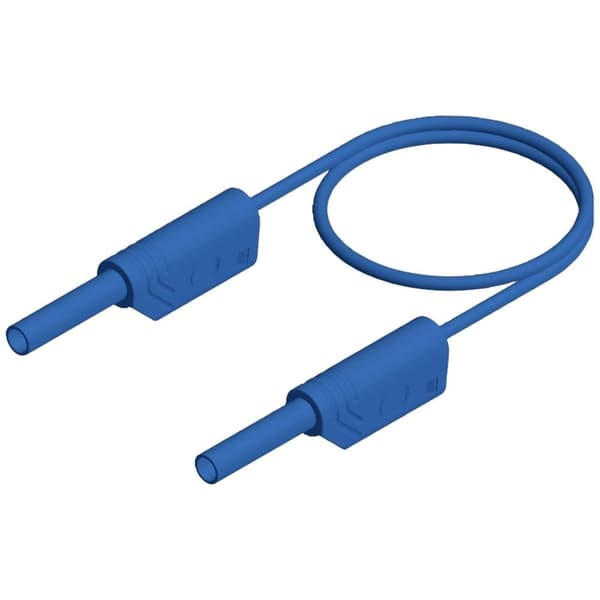 SKS Hirschmann MVL S 100/1 Au Säkerhets-mätledning Laminerade stickdon 2 mm Laminerade stickdon 2 mm 1.00 m Blå 1 st
