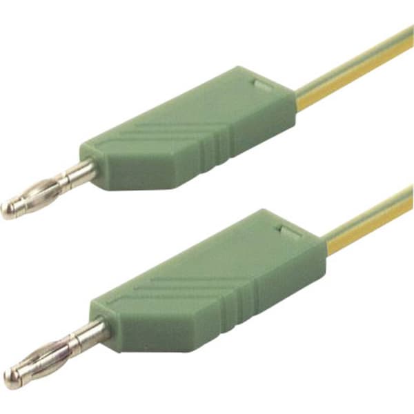 SKS Hirschmann CO MLN 100/2,5 Mätledning Laminerade stickdon 4 mm Laminerade stickdon 4 mm 1.00 m Gul, Grön 1 st