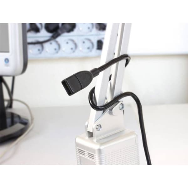 Delock USB-kabel USB 2.0 USB-A kontakt, USB-A uttag 0.50 m Svart Flexibel svanhals-kabel 83499