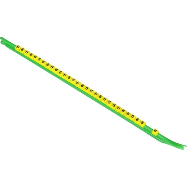 TE Connectivity STD01Y-6 Märkningsclip Tryck 6 Ytterdiameter-område 1 till 1.40 mm 9-1768040-8