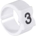 Miniatyrbild 1 av 2: TE Connectivity STD15W-4 Märkningsclip Tryck 4 Ytterdiameter-område 5.80 till 8.50 mm 924992-000