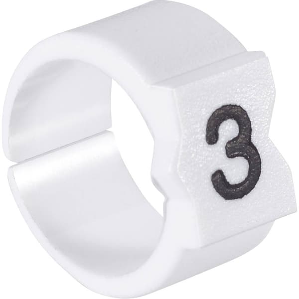 TE Connectivity STD15W-4 Märkningsclip Tryck 4 Ytterdiameter-område 5.80 till 8.50 mm 924992-000