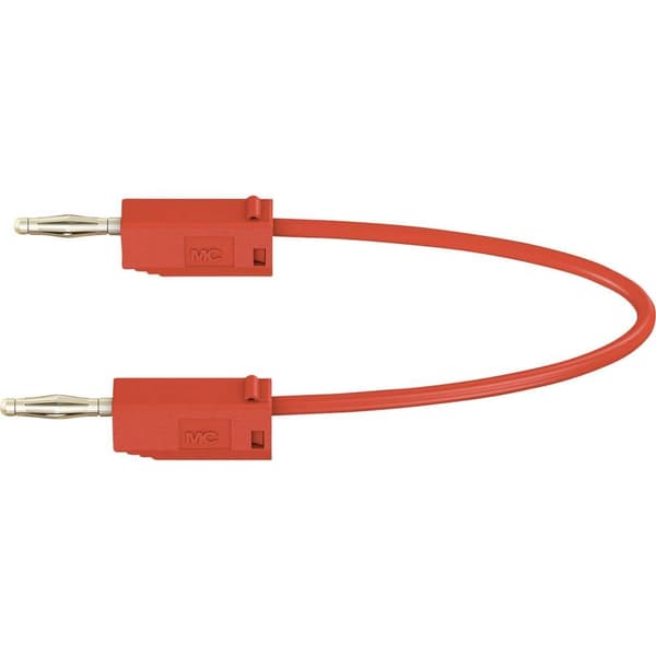 Stäubli LK205 Mätledning Laminerade stickdon 2 mm Laminerade stickdon 2 mm 7.50 cm Röd 1 st