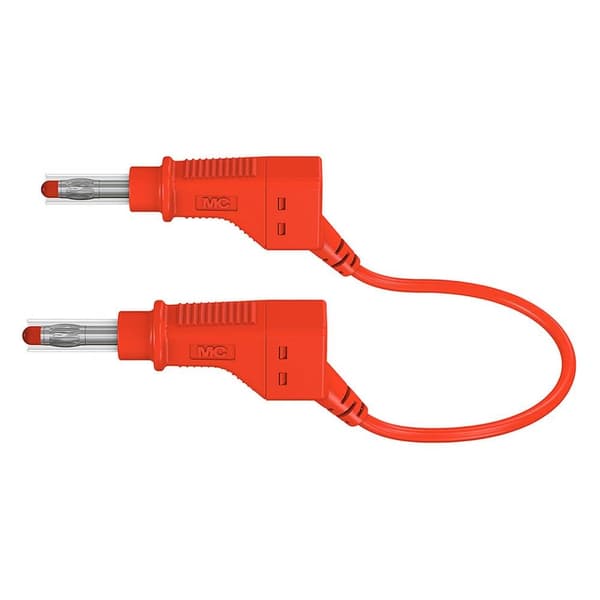 Stäubli XZG425/SIL Säkerhets-mätledning Laminerade stickdon 4 mm Laminerade stickdon 4 mm 0.50 m Röd 1 st