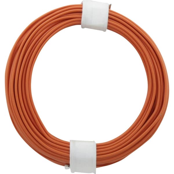 Donau Elektronik 118-7 Flätad kabel 1 x 0.14 mm² Orange 10 m