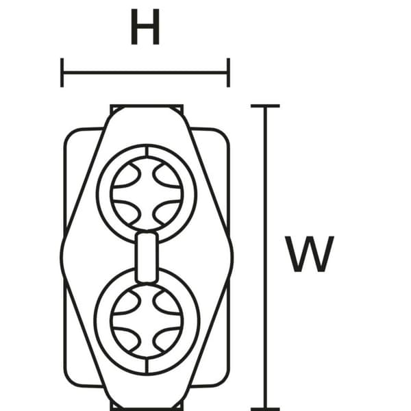 Relicon by HellermannTyton 435-01656 RELILIGHT V41.5 P1 PA66V0 BK10 Kabelmuff Kabel-Ø-område: 6.50 - 12 mm Innehåll: 1
