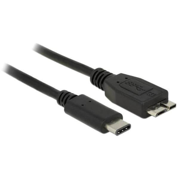 Delock USB-kabel USB 3.2 Gen1 (USB 3.0) USB-C®-kontakt, USB-Micro-B 3.0-kontakt 0.50 m Svart 83676