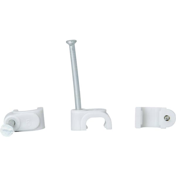 Kopp 346304082 Plastkrokar 346304082 Bunt Ø-område 5 till 10 mm För flatkabel Grå 50 st