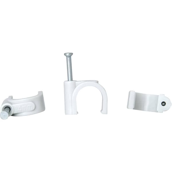 Kopp 347804088 Plastkrokar 347804088 Bunt Ø-område 10 till 14 mm Grå 50 st