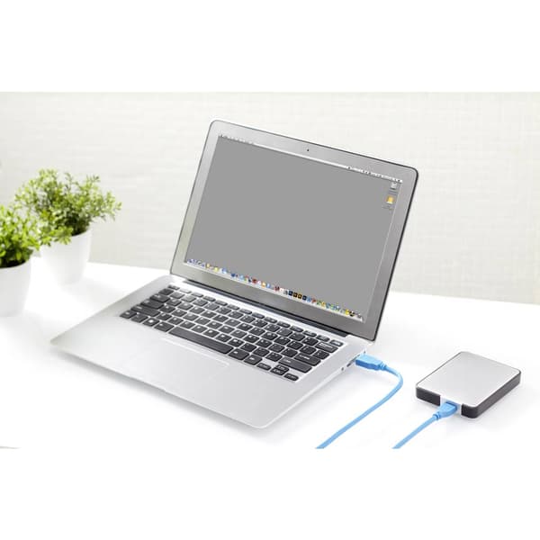 Renkforce USB-kabel USB 3.2 Gen1 (USB 3.0) USB-A kontakt, USB-Micro-B 3.0-kontakt 1.00 m Blå guldpläterad kontakt RF-42