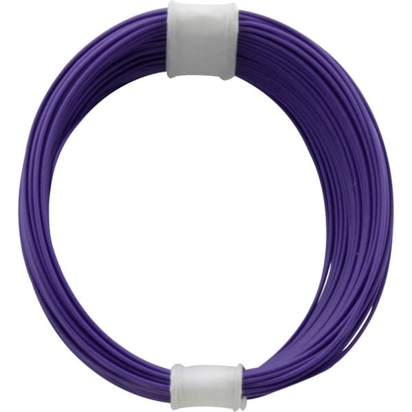 Donau Elektronik 110-6 Flätad kabel 1 x 0.04 mm² Violett 10 m