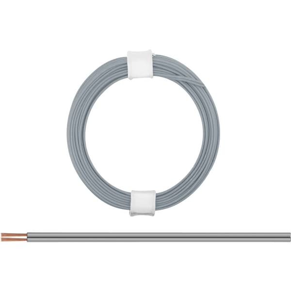 Donau Elektronik 114-99 Flätad kabel 2 x 0.08 mm² Grå 5 m