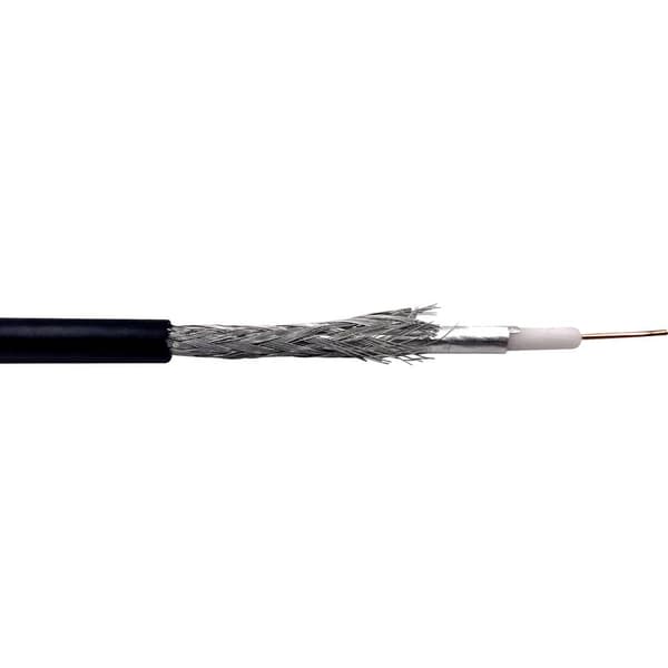 Conrad Components 93030c549 Koaxialkabel Ytterdiameter: 4.50 mm 75 Ω 20 dB Svart 50 m
