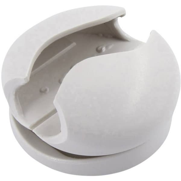 TRU COMPONENTS Kabelhållare självhäftande 93013c1205 Bunt Ø-område 8 mm (max) Vit 5 st