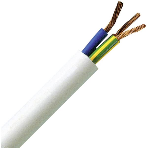 Kopp 151805840 Slangledning H05VV5-F 3 x 1.5 mm² Vit 5 m