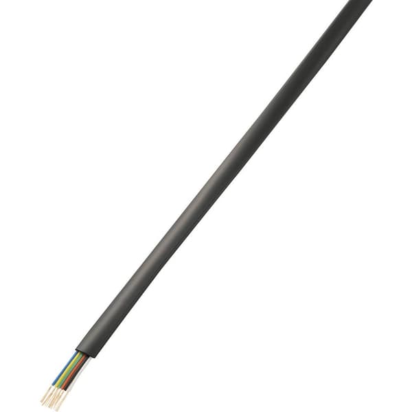 TRU COMPONENTS 1564535 Telefonkabel 6 x 0.08 mm² Svart 50 m