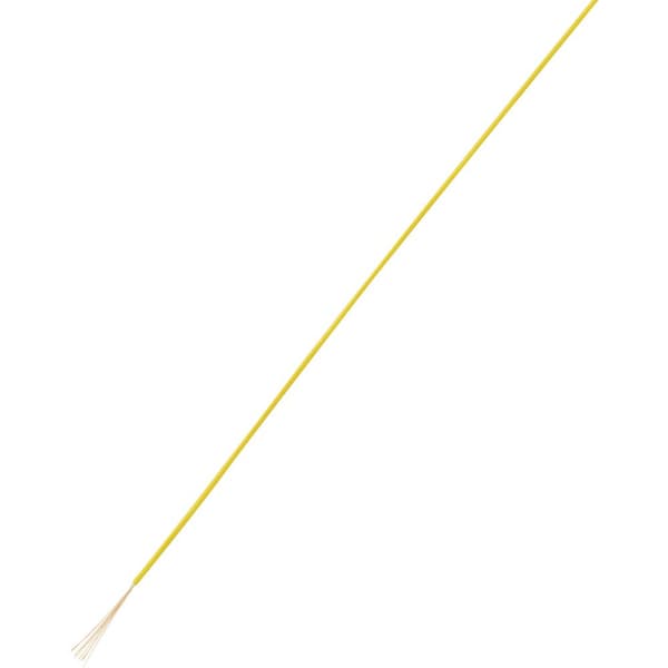 TRU COMPONENTS 1564662 Flätad kabel LiFY 1 x 0.50 mm² Gul 10 m