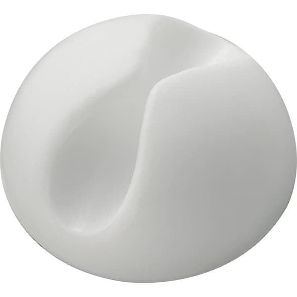 TRU COMPONENTS SWC-10WT/4P Kabelhållare självhäftande 542241 Bunt Ø-område 9 mm (max) Vit 4 st