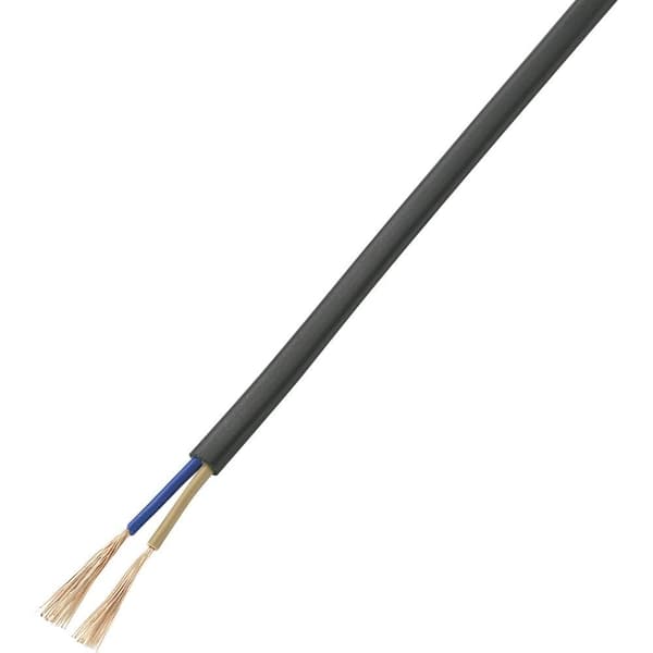 TRU COMPONENTS 1566995 Anslutning 2 x 0.75 mm² Svart 20 m