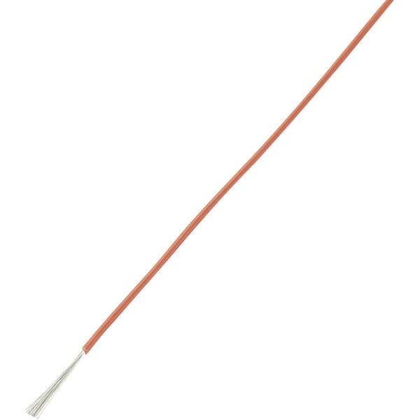 TRU COMPONENTS 1567227 Flätad kabel LiY 1 x 0.50 mm² Röd 25 m