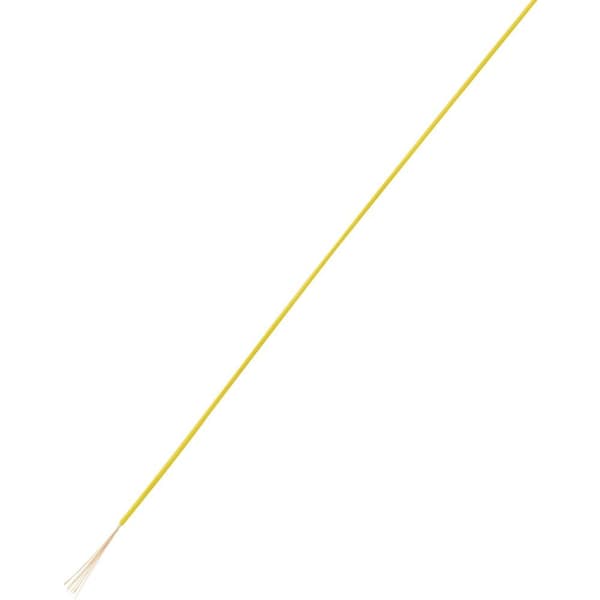 TRU COMPONENTS 1567798 Flätad kabel LiFY 1 x 0.25 mm² Gul 25 m