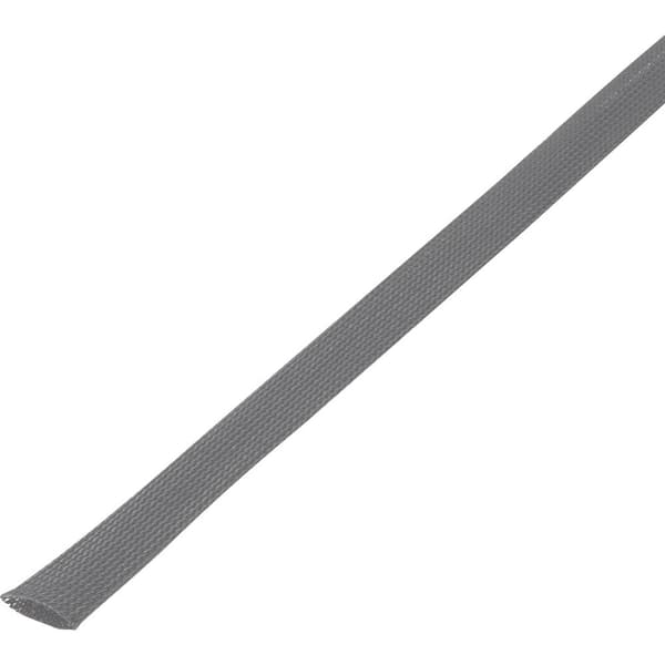 TRU COMPONENTS 1568188 CBBOX3550-GY Flätad slang Grå PET 30 till 37 mm 5 m