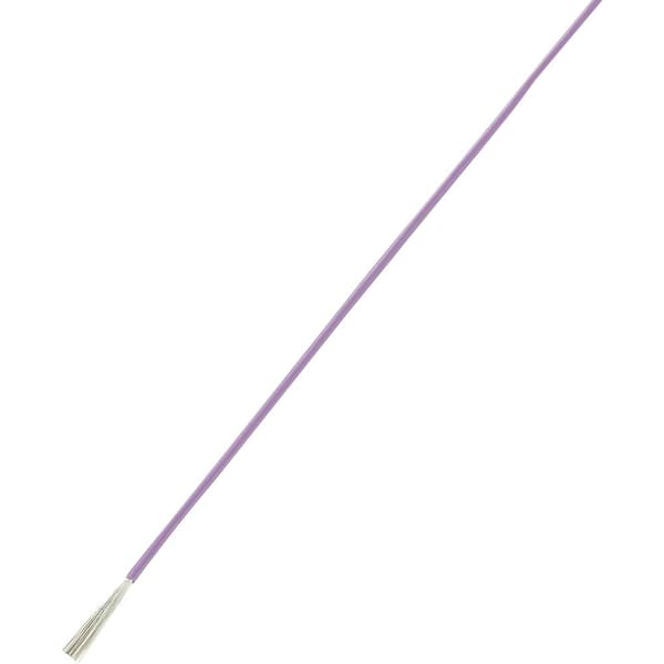 TRU COMPONENTS 1570908 Flätad kabel LiY 1 x 0.14 mm² Violett 25 m
