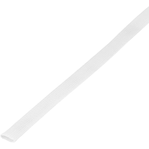 TRU COMPONENTS 1572566 CBBOX2028-WT Flätad slang Vit PET 20 till 28 mm 5 m