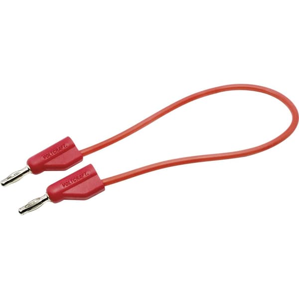 HögflexibelMätledning [Laminerade stickdon 4 mm -Laminerade stickdon 4 mm ] 25.00 cm,Röd,MSB-30010 A