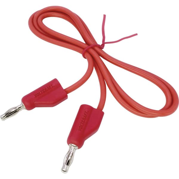 HögflexibelMätledning [Laminerade stickdon 4 mm -Laminerade stickdon 4 mm ] 0.75 m,Röd,MSB-30010 A