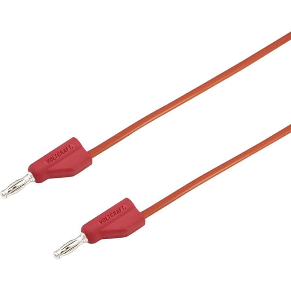 HögflexibelMätledning [Laminerade stickdon 4 mm -Laminerade stickdon 4 mm ] 5.00 m,Röd,MSB-30010 A