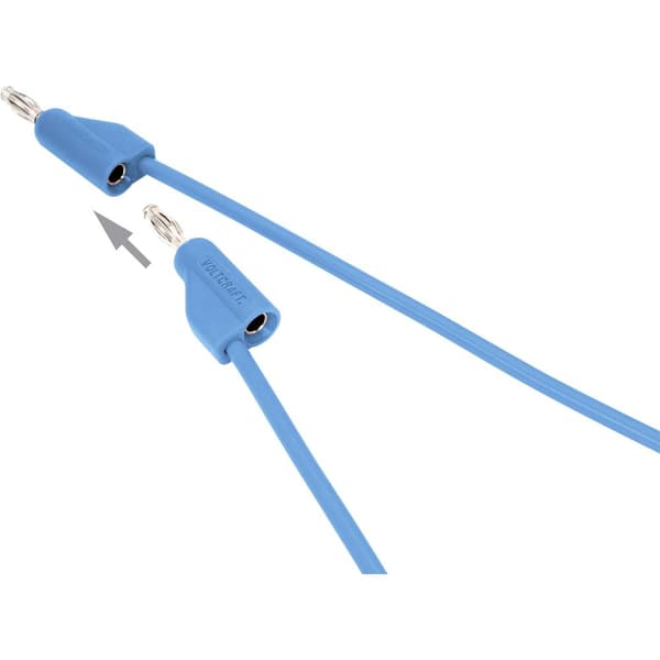 HögflexibelMätledning [Laminerade stickdon 4 mm -Laminerade stickdon 4 mm ] 5.00 m,Blå,MSB-30010 A