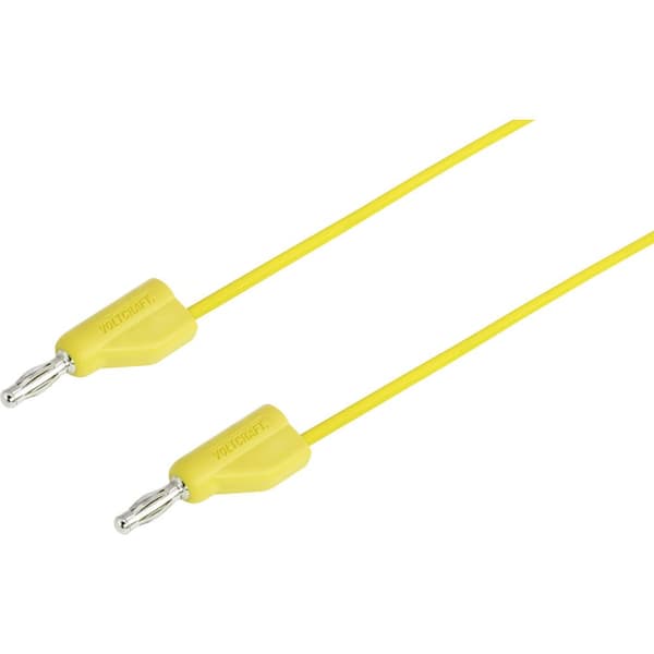 HögflexibelMätledning [Laminerade stickdon 4 mm -Laminerade stickdon 4 mm ] 0.50 m,Gul,MSB-30010 A