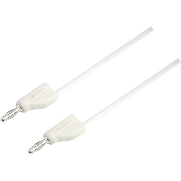 HögflexibelMätledning [Laminerade stickdon 4 mm -Laminerade stickdon 4 mm ] 0.50 m,Vit,MSB-30010 A