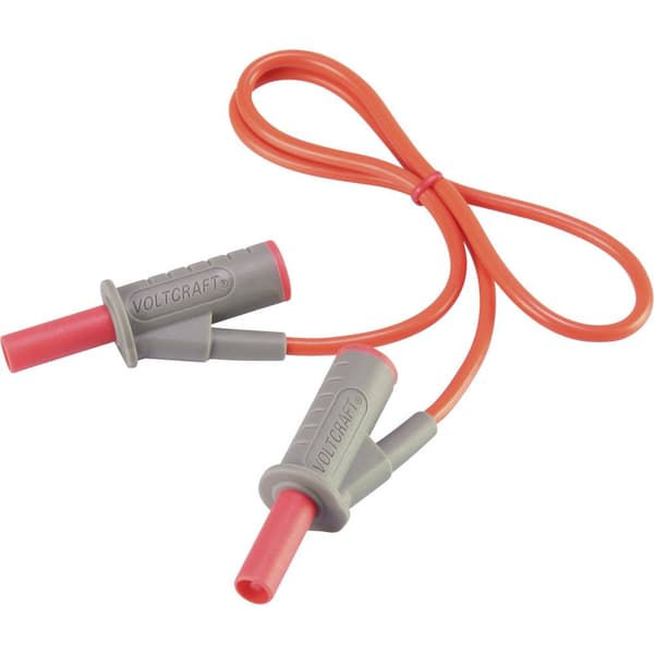 HögflexibelSäkerhets-mätledning [Laminerade stickdon 4 mm -Laminerade stickdon 4 mm ] 0.50 m,Röd,MSB-501 10 A