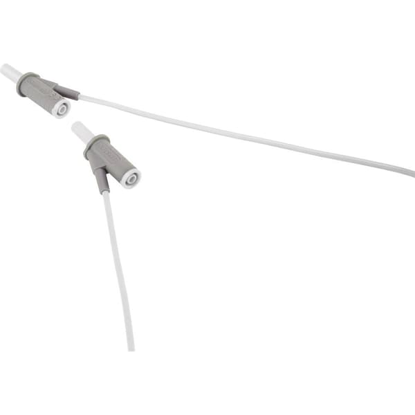 HögflexibelSäkerhets-mätledning [Laminerade stickdon 4 mm -Laminerade stickdon 4 mm ] 25.00 cm,Vit,MSB-501 10 A