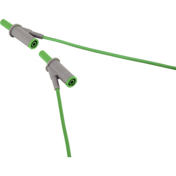 HögflexibelSäkerhets-mätledning [Laminerade stickdon 4 mm -Laminerade stickdon 4 mm ] 0.50 m,Grön,MSB-501 10 A