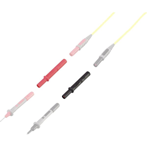 VOLTCRAFT MSL-505 Mätspets-förlängning 4 mm-kontakt 4 mm hylsdon Svart, Röd 1 st