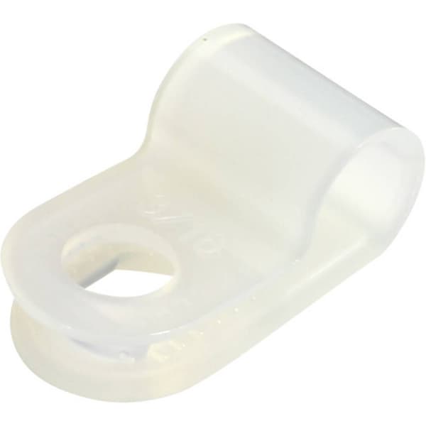 TRU COMPONENTS Fästklämma skruv TC-6645704 Bunt Ø-område 5 mm (max) Transparent 100 st