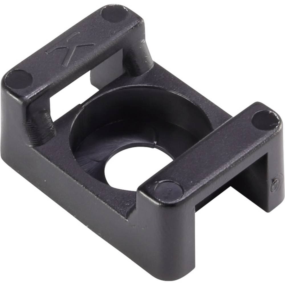 TRU COMPONENTS TC-6645716 Monteringssockel skruv Svart 100 st