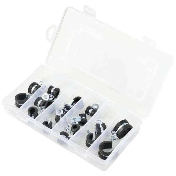 TRU COMPONENTS 93038c437 Fästklämma TC-6649812 Bunt Ø-område 6 till 16 mm 18 delar